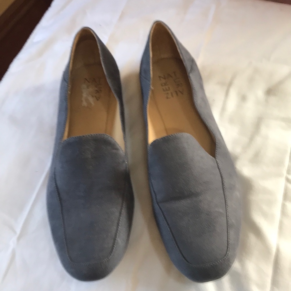 Grey loafers